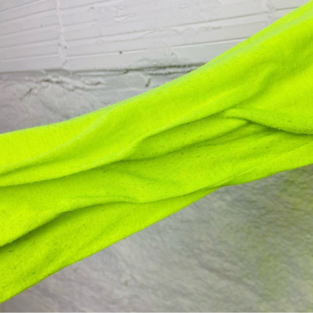 GIANNI BINI lime Green long sleeve shirt size medium - Picture 8 of 17